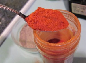 Spoonful of paprika